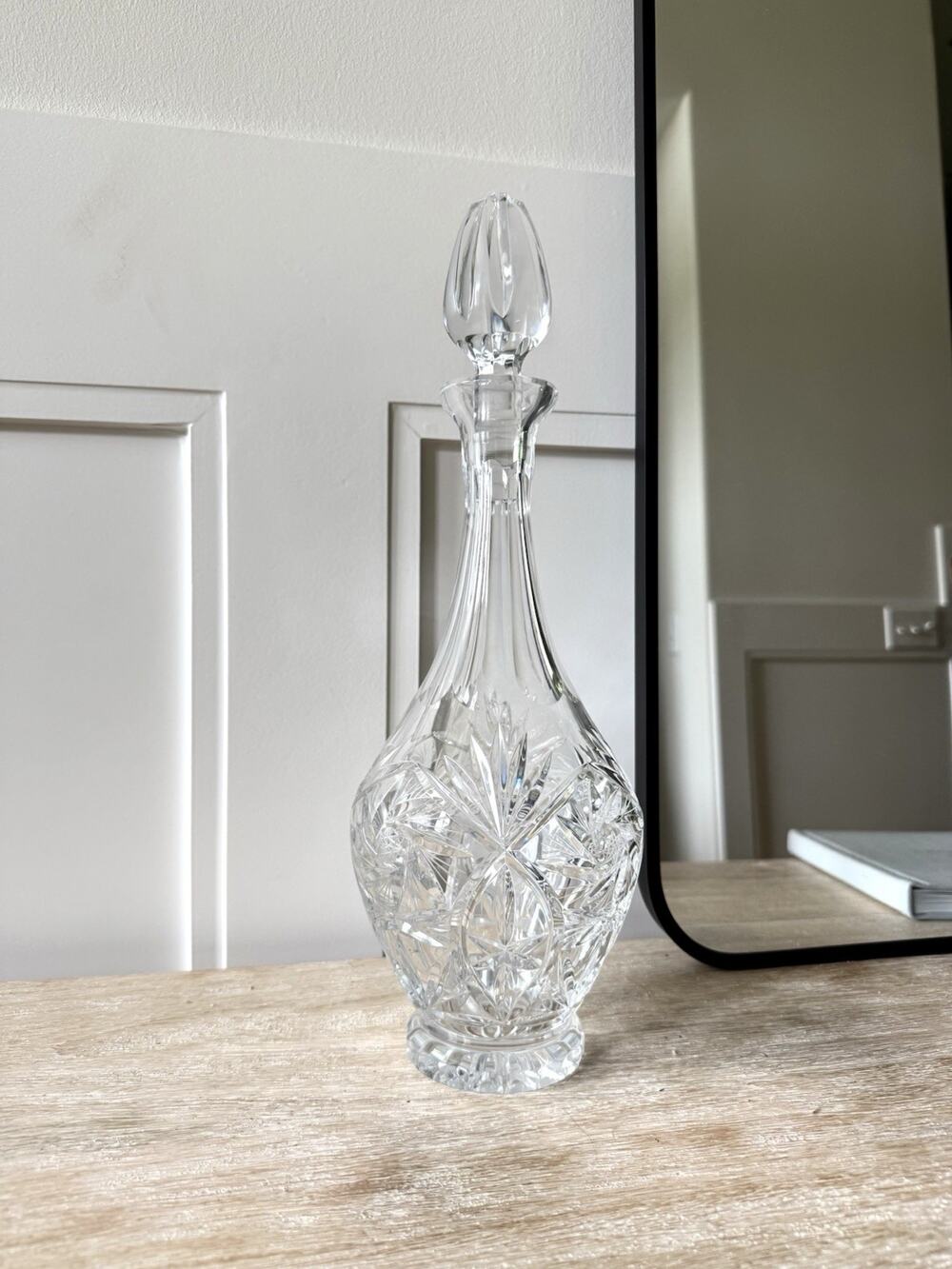 Crystal Bohemian Wine Decanter Great Condition Vintage